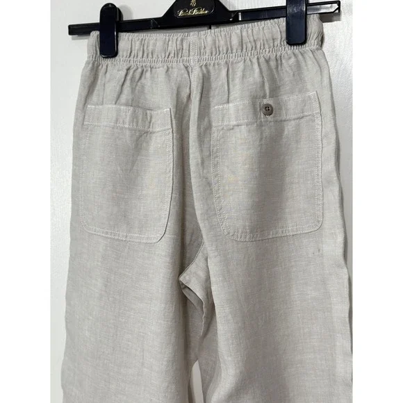 NWT J. Crew Men's XS Beach Linen Pant Flax $118